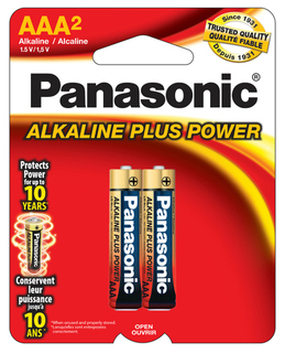 Panasonic AAA Alkaline 2 Pack - Carded - AM4PA2B Product Image